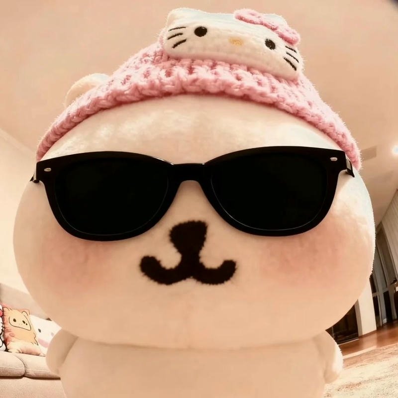 Avatar gấu bông mang kính trông thật ngộ nghĩnh
