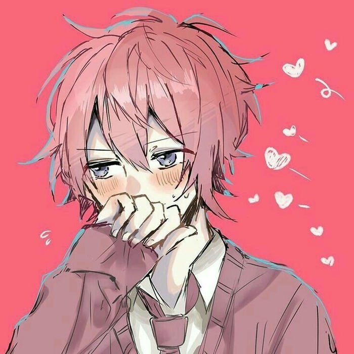 Avatar hiha biểu cảm bối rối đỏ mặt cực kỳ dễ thương