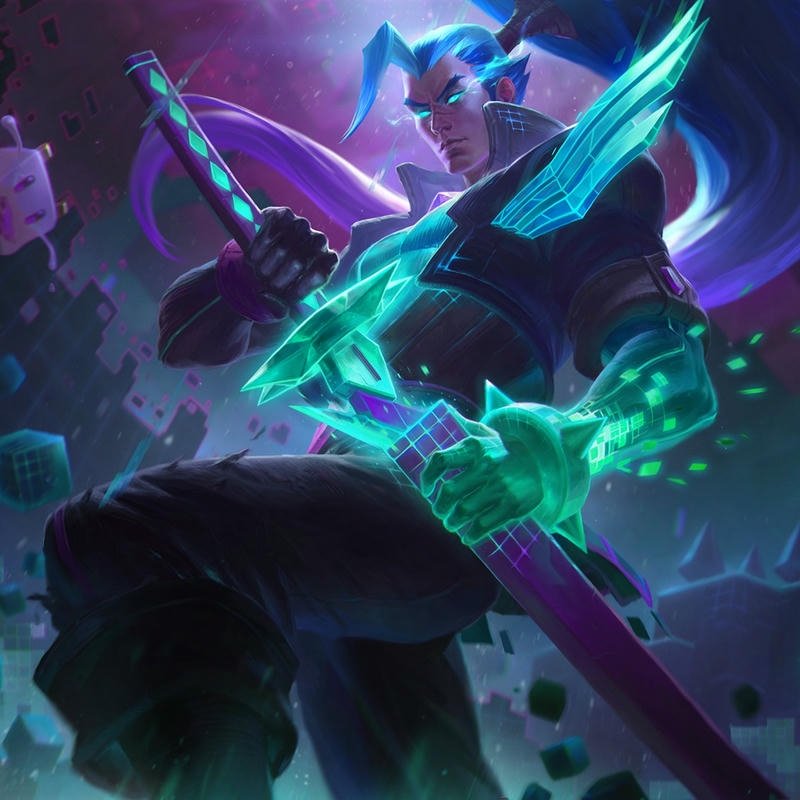 Avatar nhân vật yasuo phong thái kiếm sĩ đầy khí chất