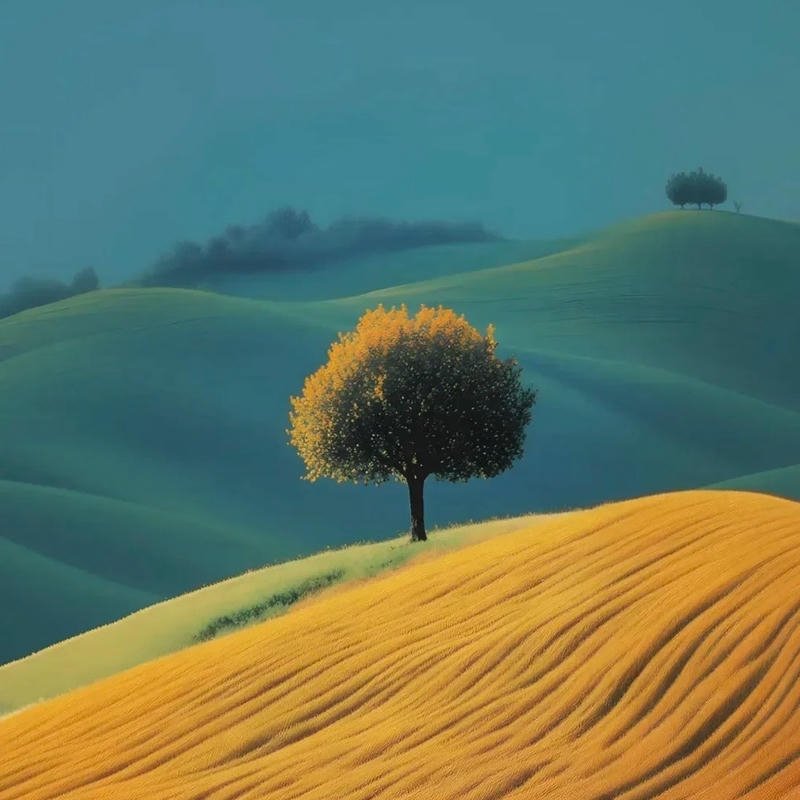 Avatar phong cảnh cute màu sắc dịu mắt tạo vẻ đáng