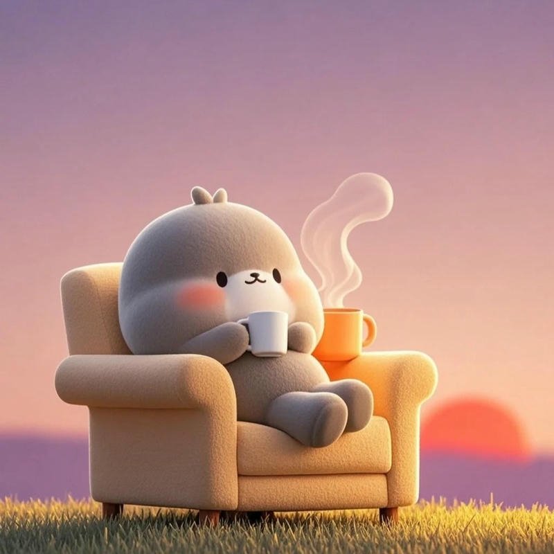 Avatar phong cảnh cute màu sắc hài hòa tạo vẻ dịu