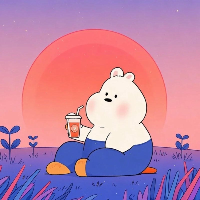 Avatar phong cảnh cute tông màu êm dịu mang vẻ