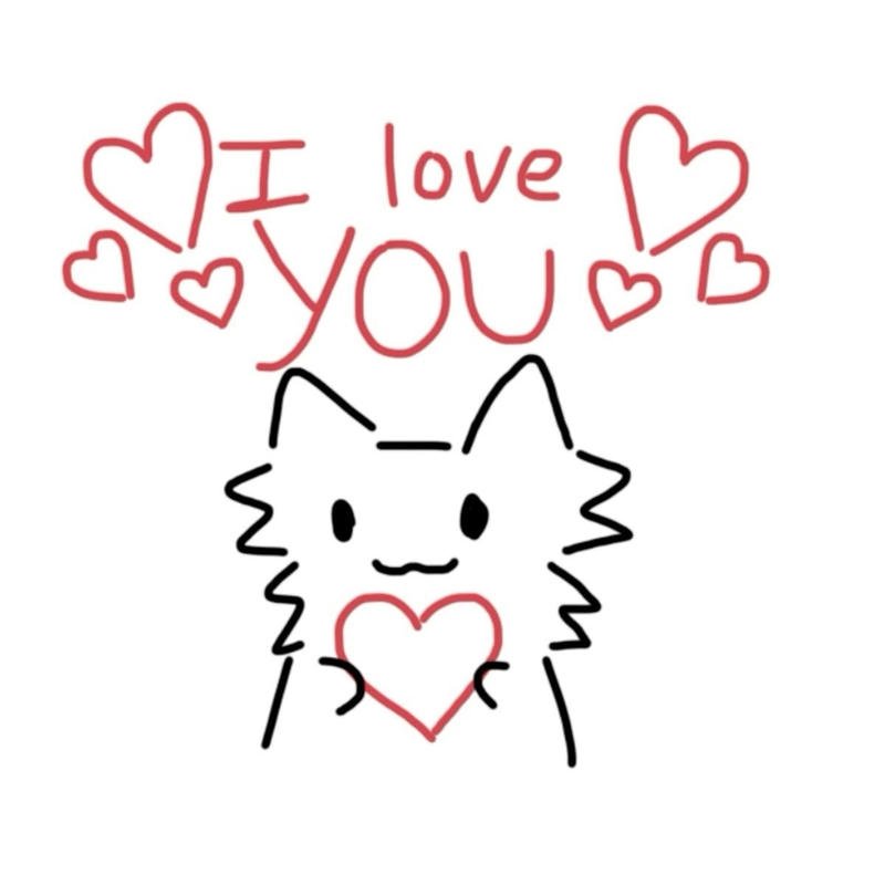 Avatar thông điệp i love you mang ý nghĩa tình cảm