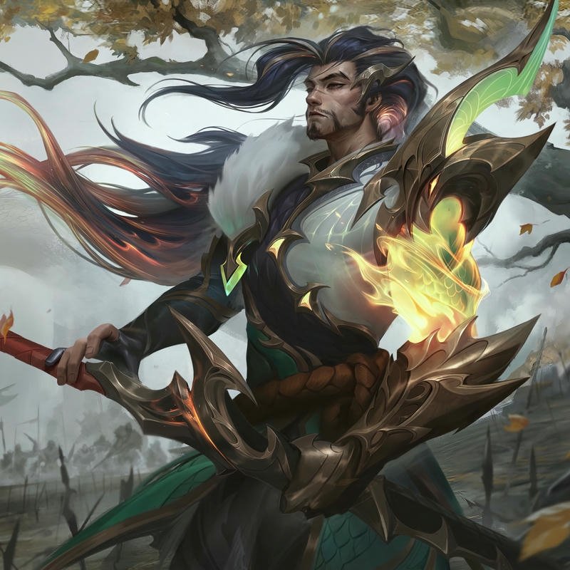 Avatar yasuo biểu cảm điềm tĩnh đầy sức hút bí ẩn