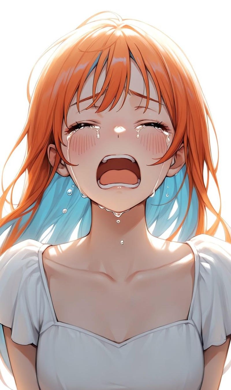 Cảm xúc cô đơn sâu sắc cảnh khóc dưới mưa