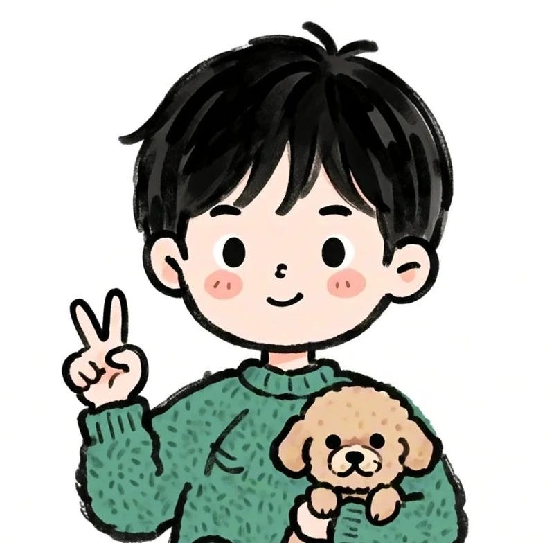 Cảnh chibi nam vui vẻ trong khung hình hoạt hình