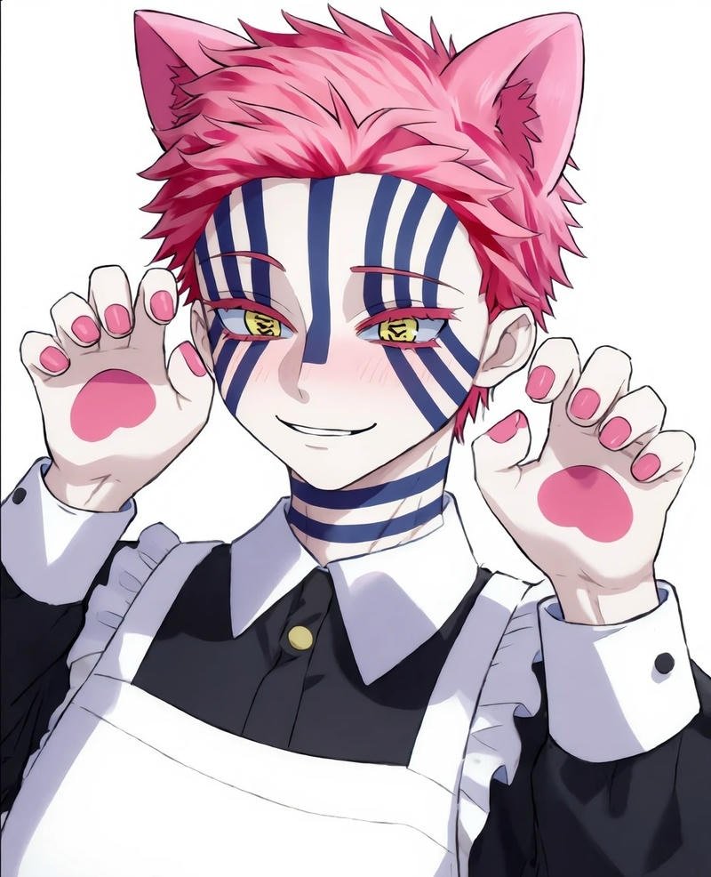 Cảnh chiến đấu của Akaza với hiệu ứng ánh sáng mạnh