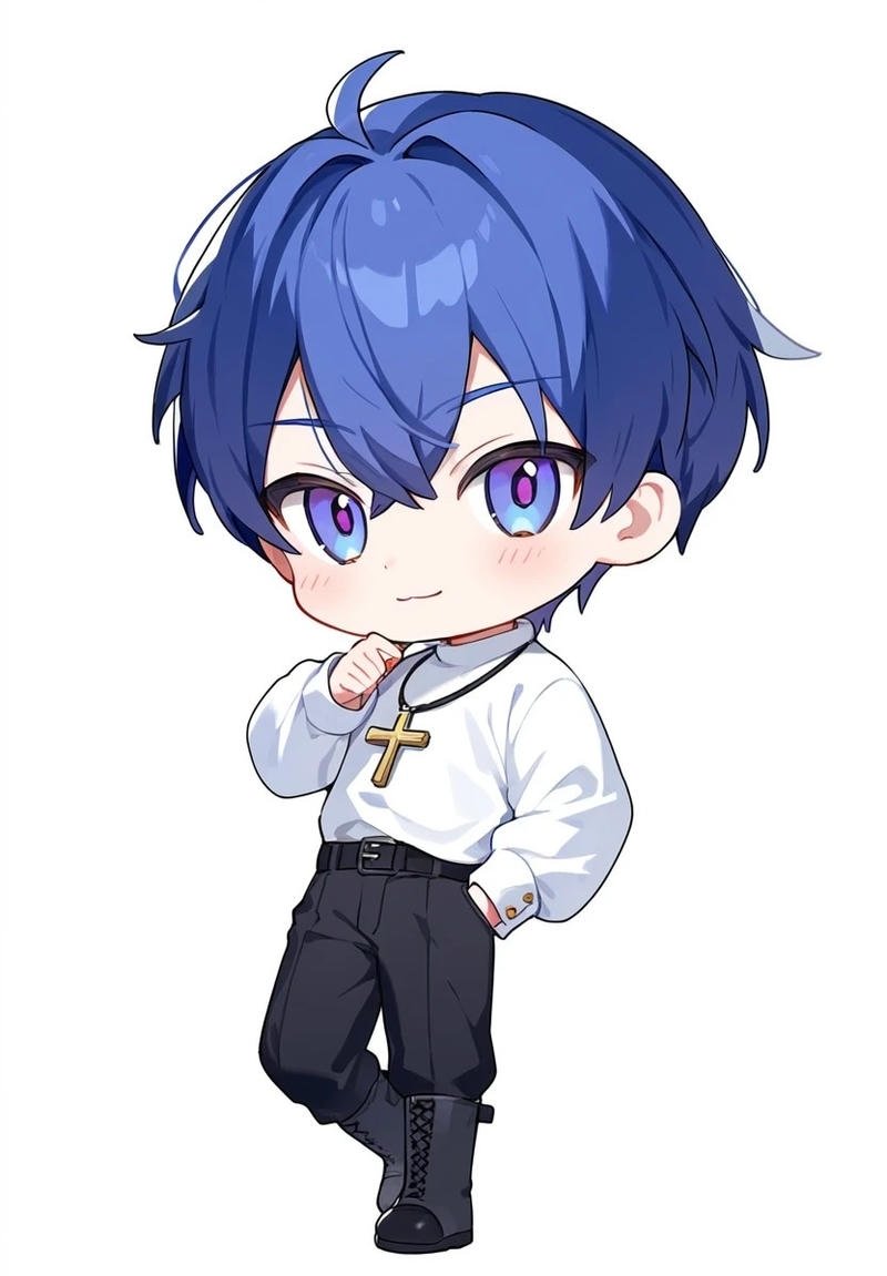 Chibi nam anime với phong cách nhỏ nhắn dễ thương