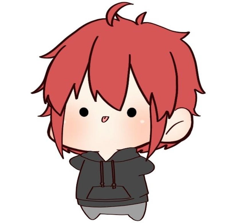 Chibi nam dễ thương với ánh mắt long lanh cute