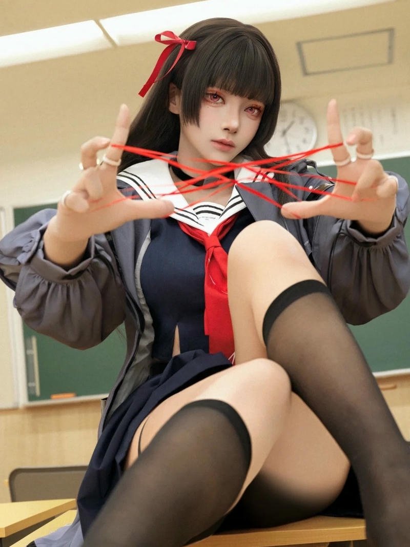 Cosplay nữ sinh phong cách học đường đầy sáng tạo