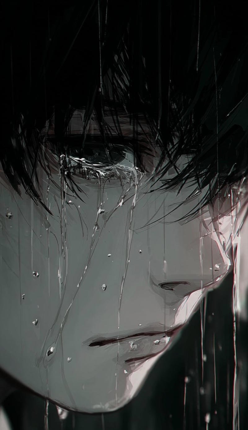 Giọt lệ rơi xuống tạo nên cảm xúc chân thật