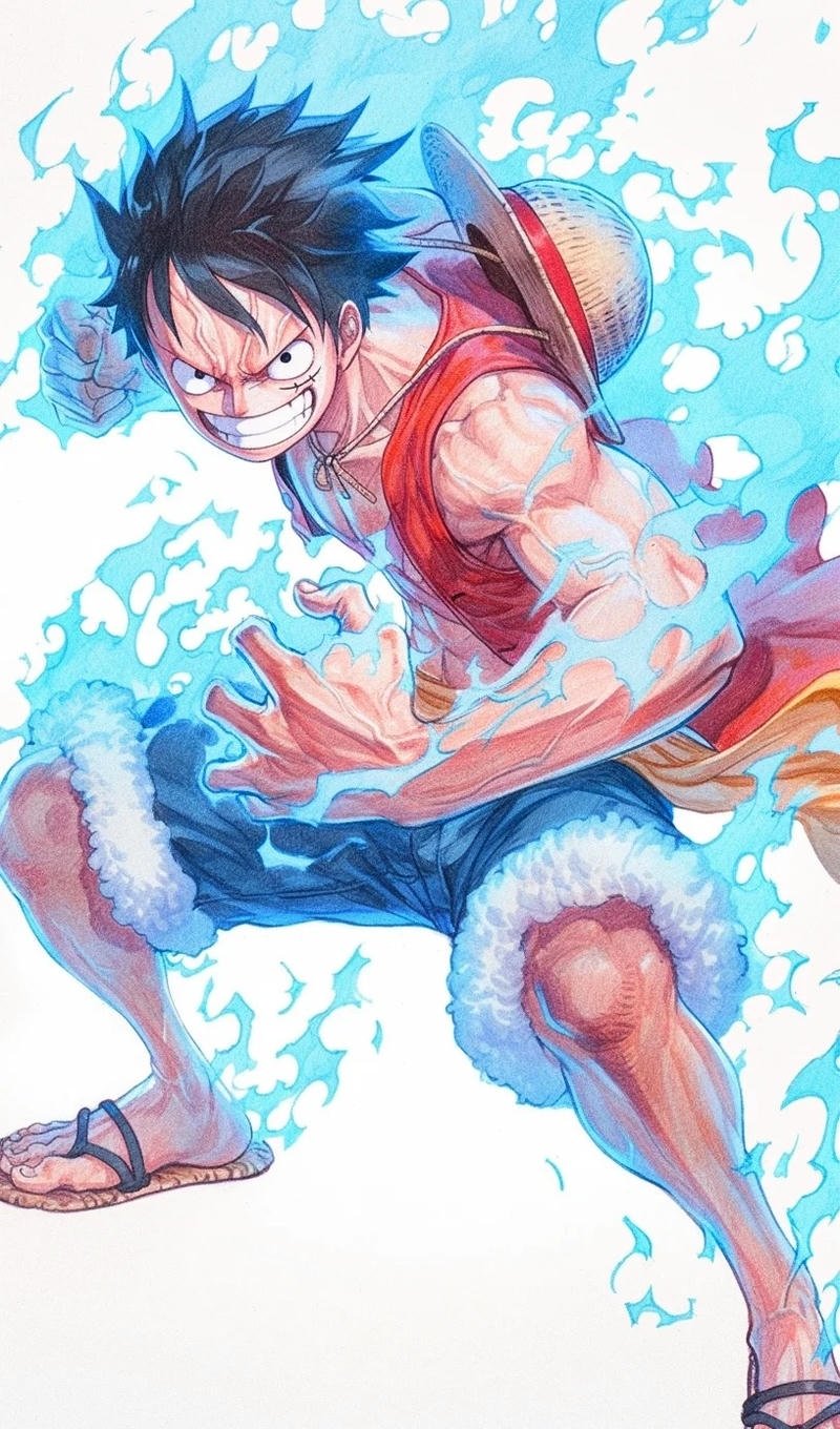 Hải tặc Luffy ngầu với phong thái chiến binh mạnh mẽ