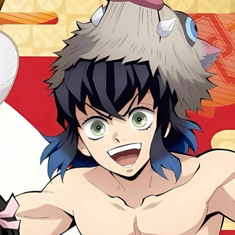 Hình Inosuke 4k bỏ mặt nạ với biểu cảm tự tin