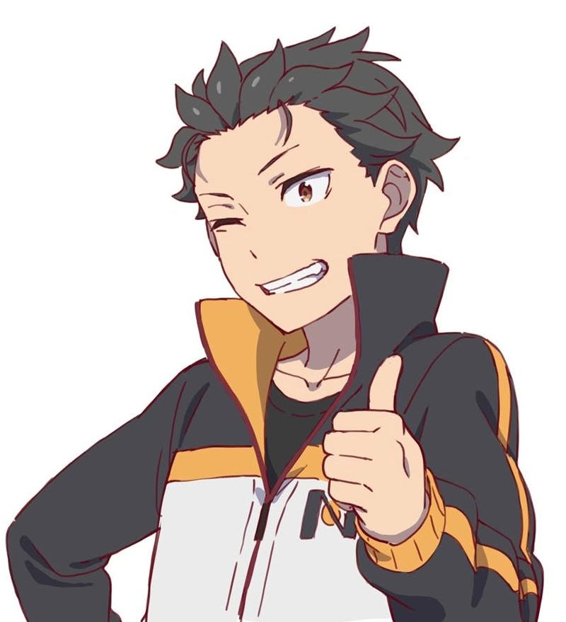 Hình ảnh Natsuki Subaru trong khung cảnh u ám