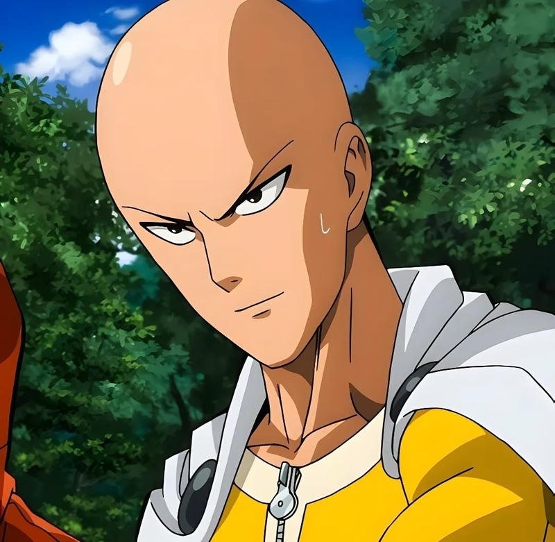 Hình ảnh Saitama nghiêm túc trong khoảnh khắc chiến đấu