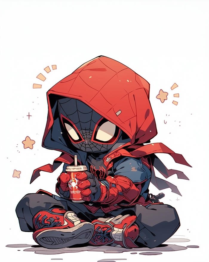 Hình ảnh spider man chibi đáng mến