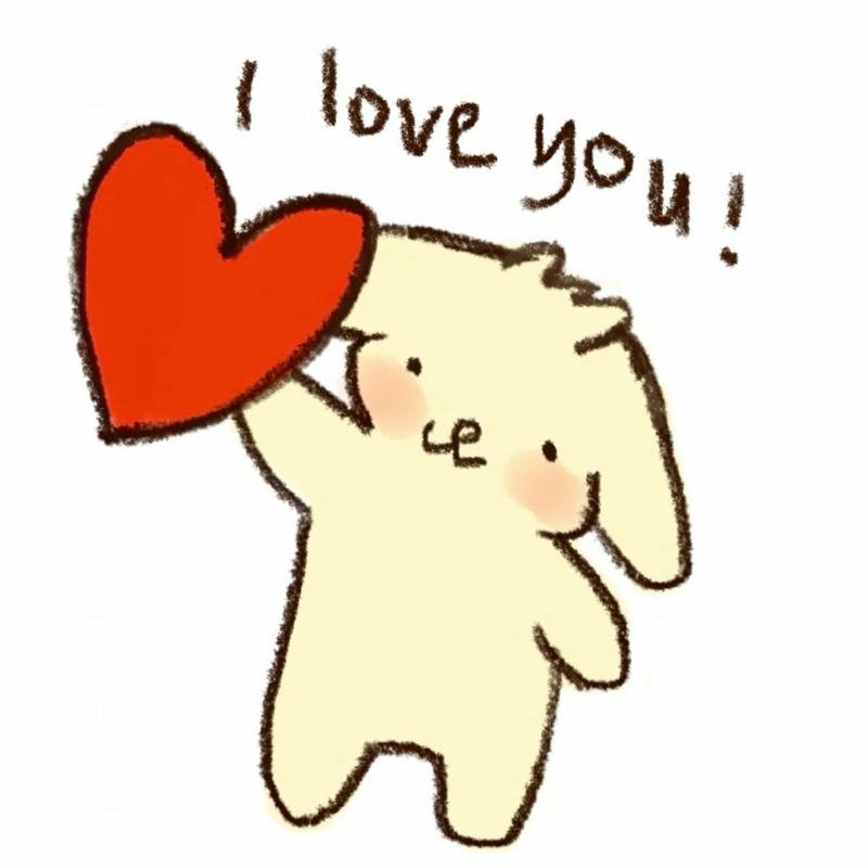 Hình đại diện chữ i love you đầy cảm xúc