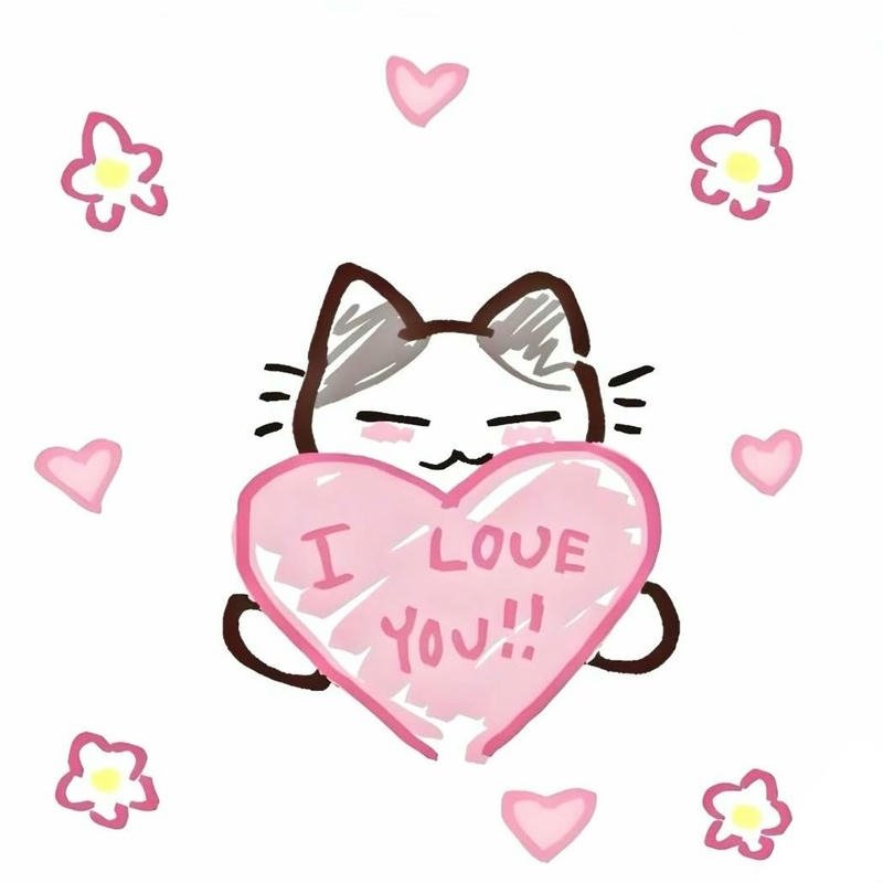 Hình đại diện i love you lan tỏa yêu thương