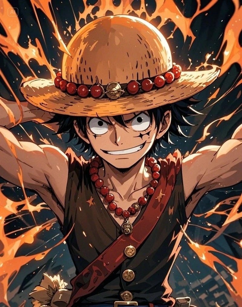 Hình nền Luffy 3D anime mạnh mẽ