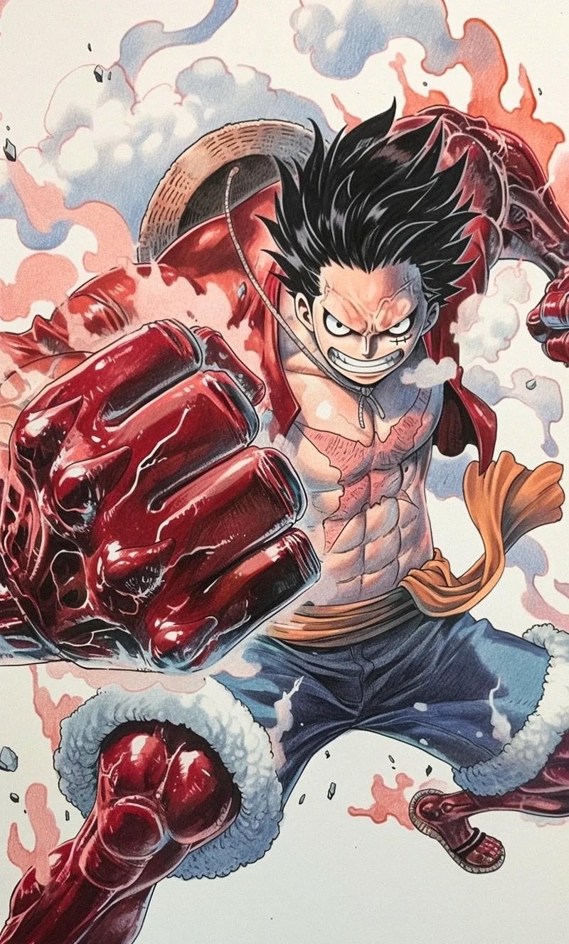 Hình nền Luffy chibi ngộ nghĩnh chất lượng cao