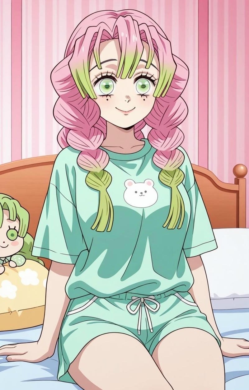 Hình nền Mitsuri 4K với màu sắc tươi sáng bắt mắt