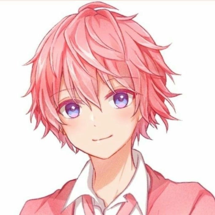 Hình nền hiha cute mặc áo khoác hồng mỉm cười thân thiện