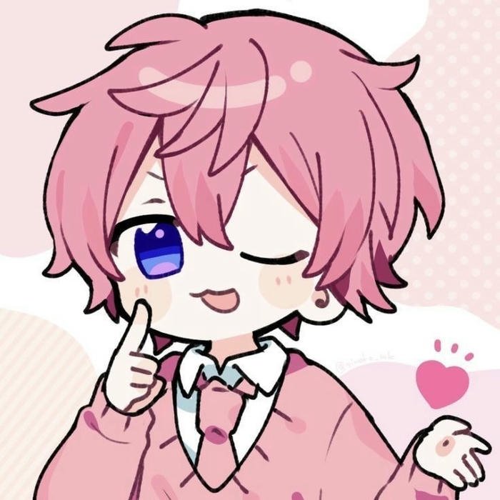 Hình nền hiha cute nháy mắt một bên tay chỉ lên đầu