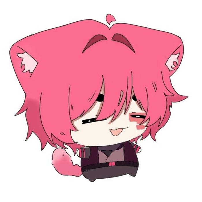 Hình nền hiha cute phiên bản mèo máy màu hồng đậm chất