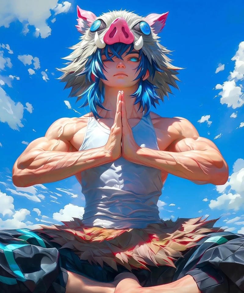 Hình tượng Inosuke trong thanh gươm diệt quỷ nổi bật