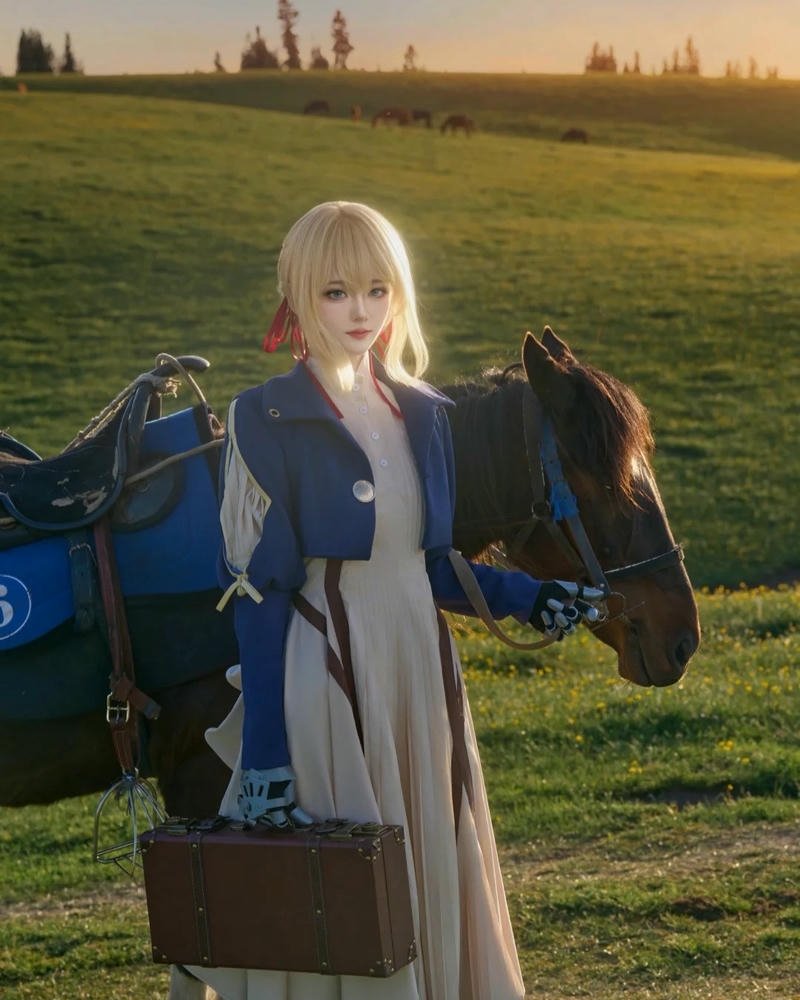 Hóa thân nhân vật Violet Evergarden thể hiện nét thanh tao