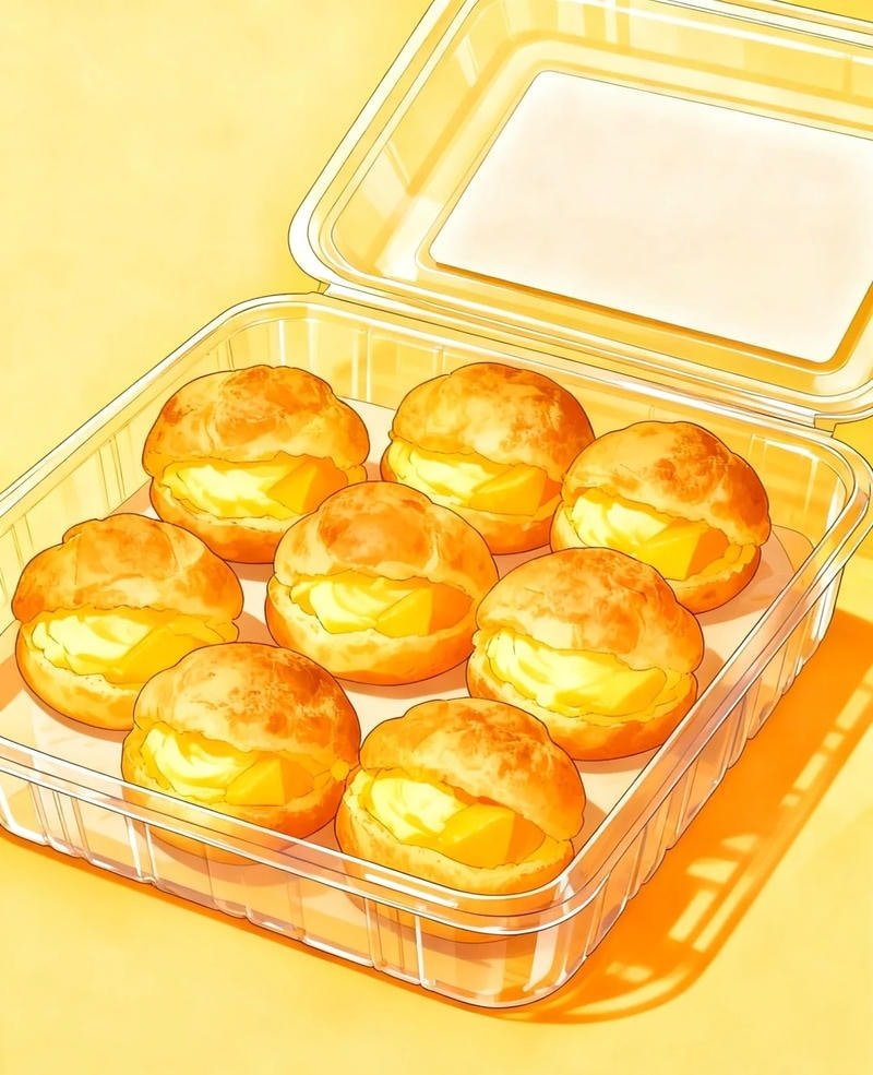 Hộp bento anime với nhiều món ăn đa dạng