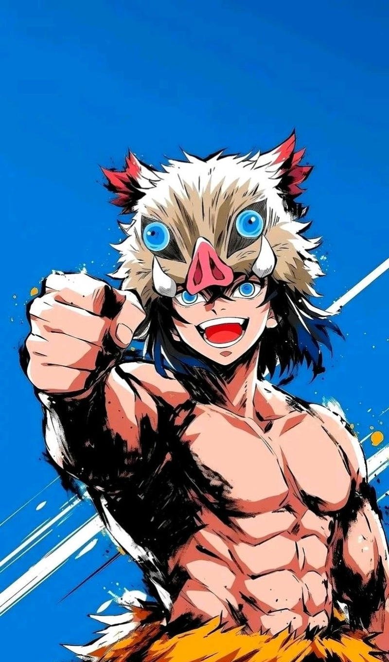 Inosuke ngầu với hai thanh kiếm đặc trưng rõ nét