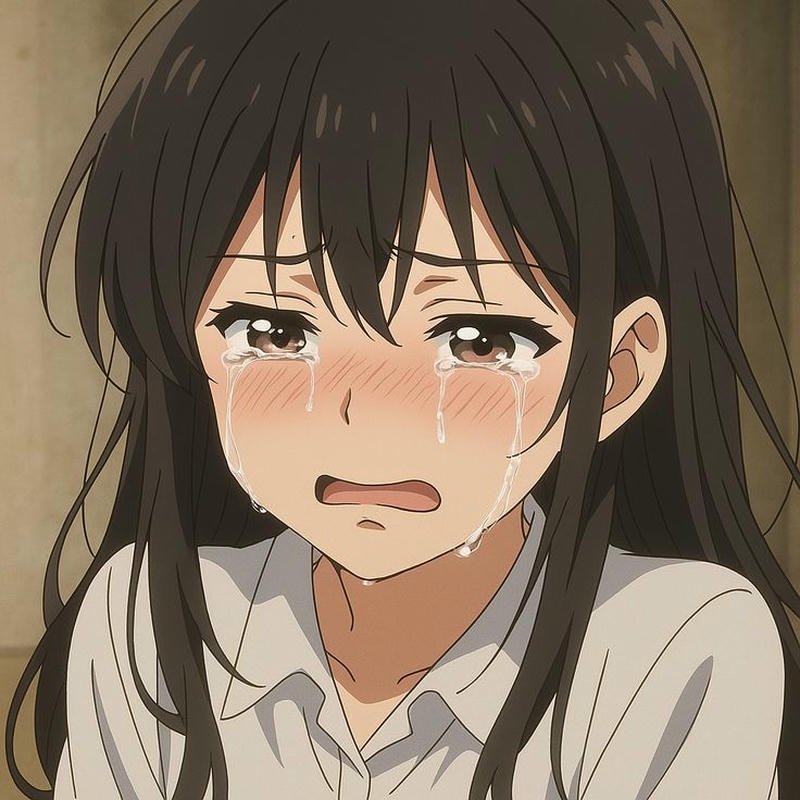Khoảnh khắc im lặng khi nhân vật anime khóc thầm