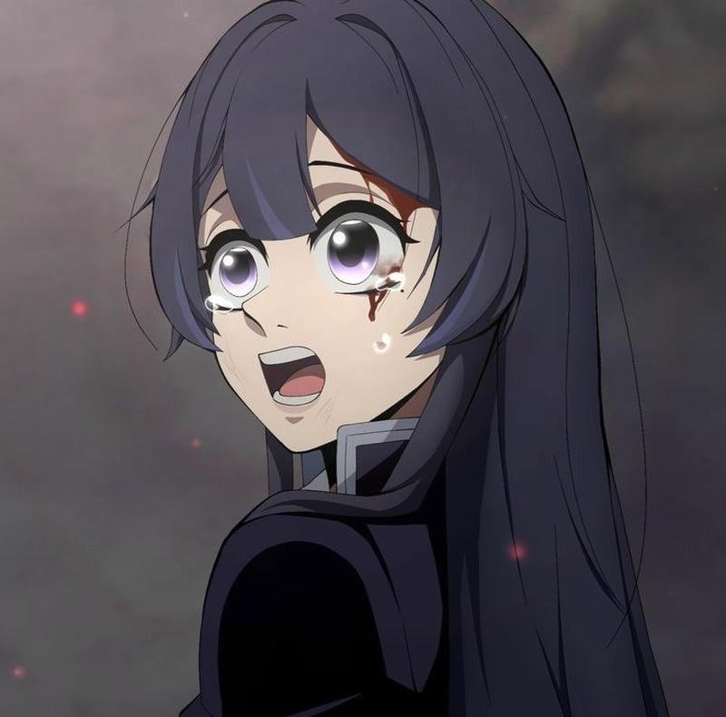 Khóc anime với ánh mắt ướt đẫm nỗi buồn