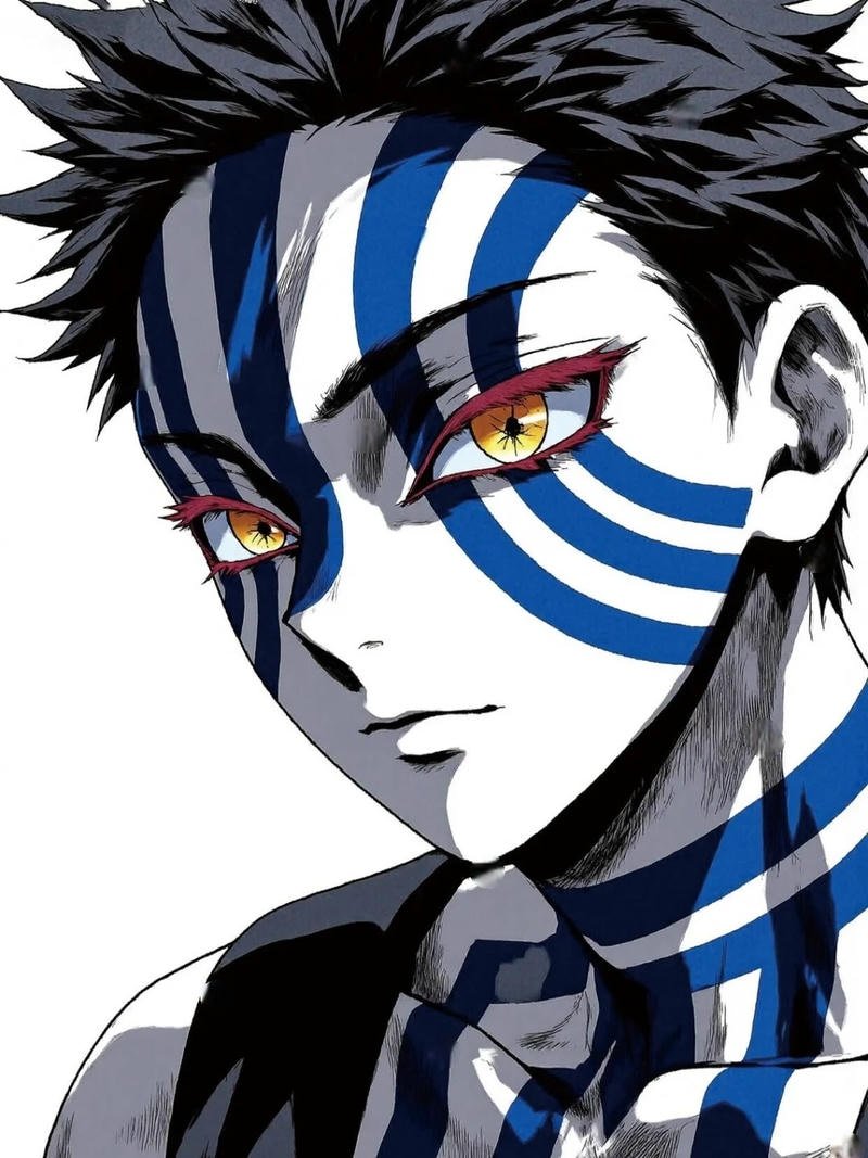 Khung hình Akaza tung đòn trong trận đấu căng thẳng