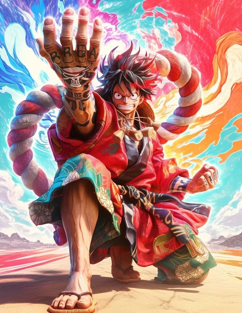 Luffy sử dụng Gear 5 trong trận chiến quyết liệt