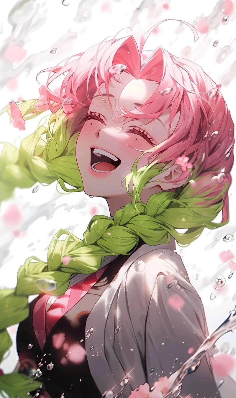 Mitsuri trong concept ảnh anime đầy màu sắc