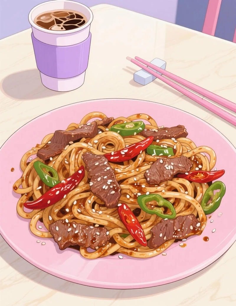 Món ăn anime với chi tiết sống động hấp dẫn