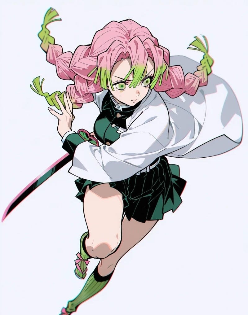 Nét vẽ chi tiết làm nổi bật nhân vật Mitsuri