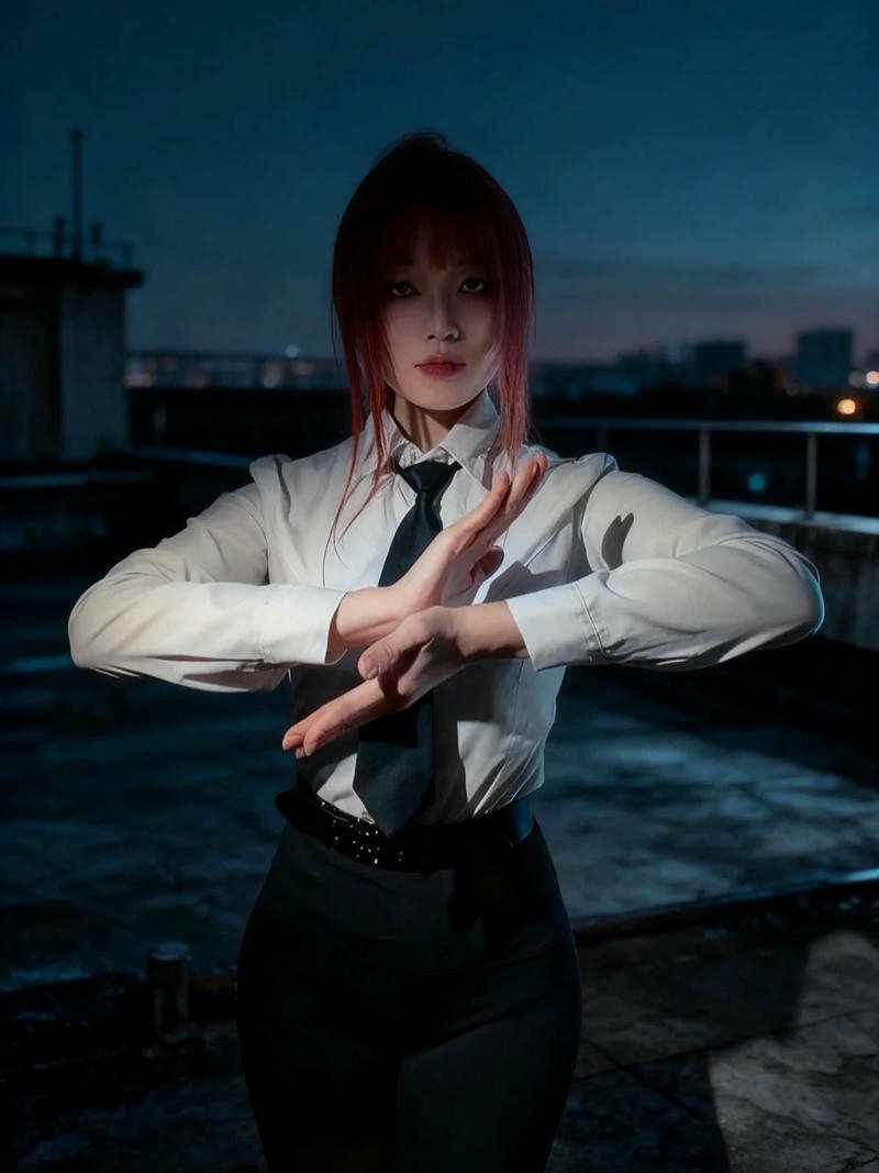 Nhân vật Makima cosplay thần thái mạnh mẽ đầy cuốn hút