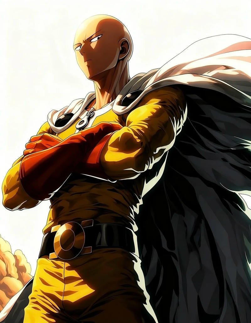 Phân cảnh Saitama thể hiện sức mạnh áp đảo đối thủ