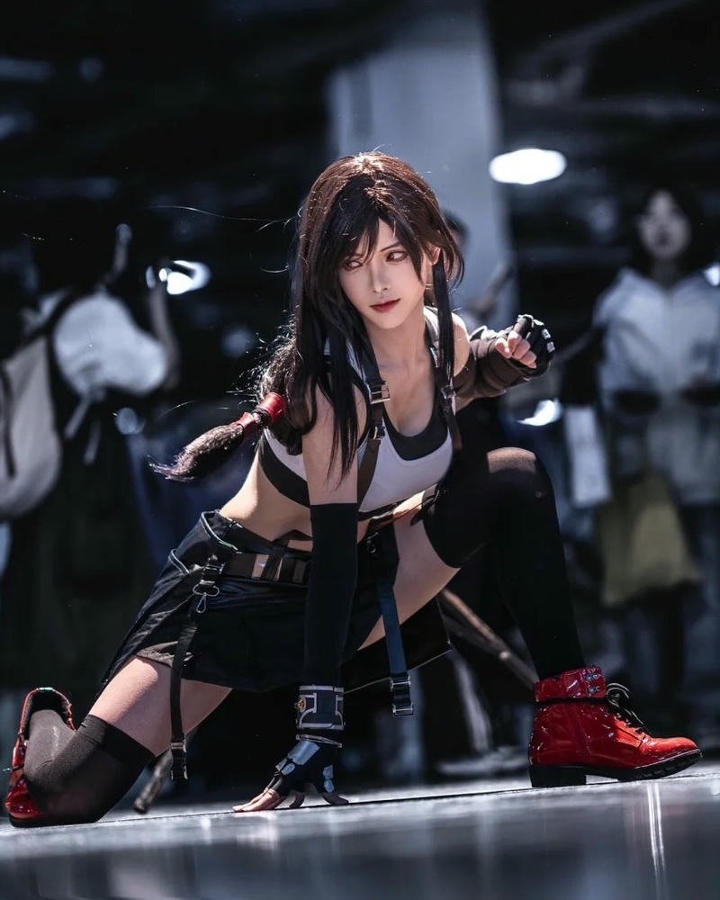 Phong cách nhân vật Tifa mang nét năng động rõ ràng