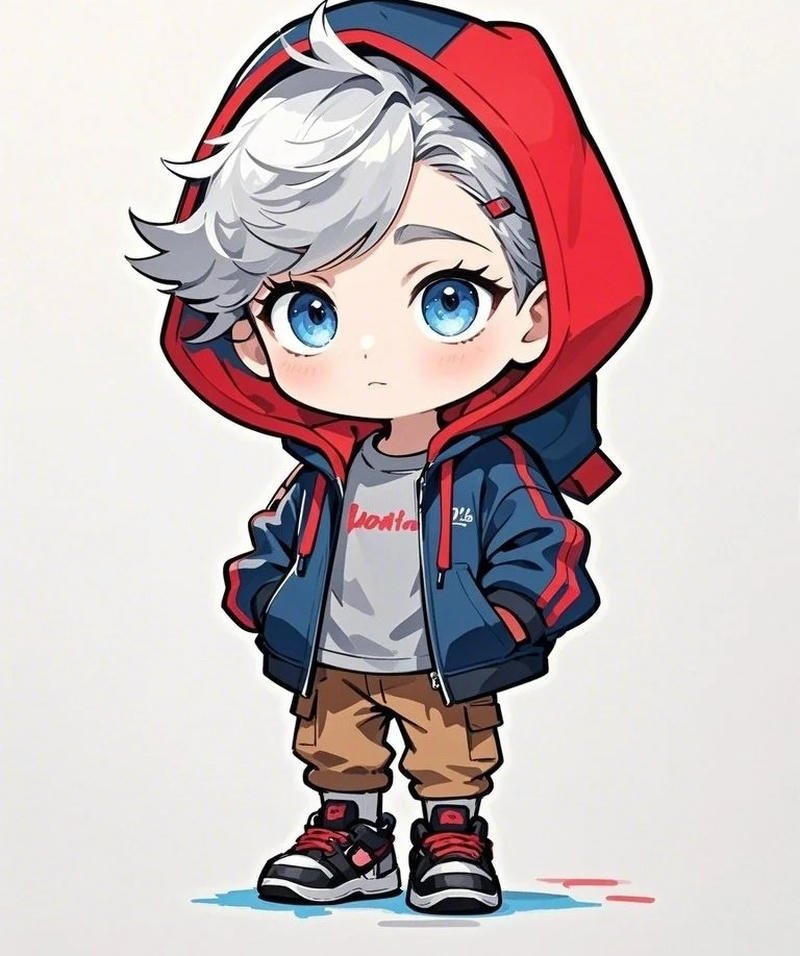 Phong thái vui nhộn của anime chibi nam