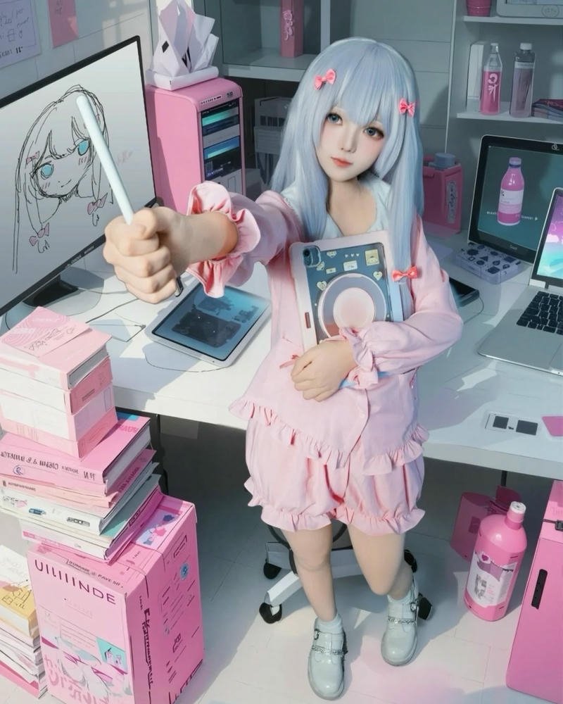 Sagiri cosplay sắc diện thanh thuần giàu sức hút