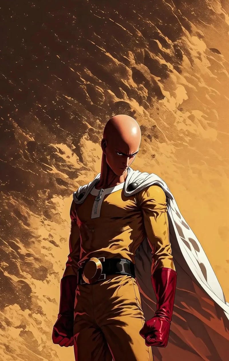 Saitama anime trong phân cảnh chiến đấu tốc độ cao