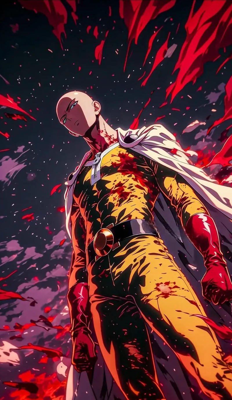 Saitama manga với tạo hình đơn giản đặc trưng