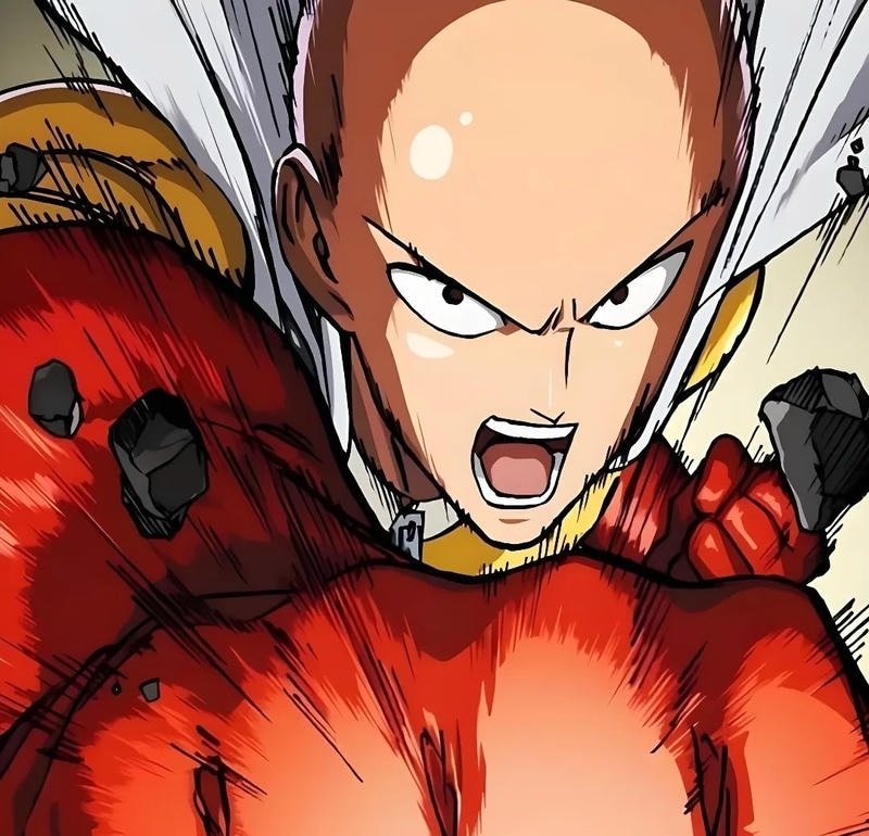 Sưu tập jình Saitama manga với nét vẽ đen trắng sắc nét