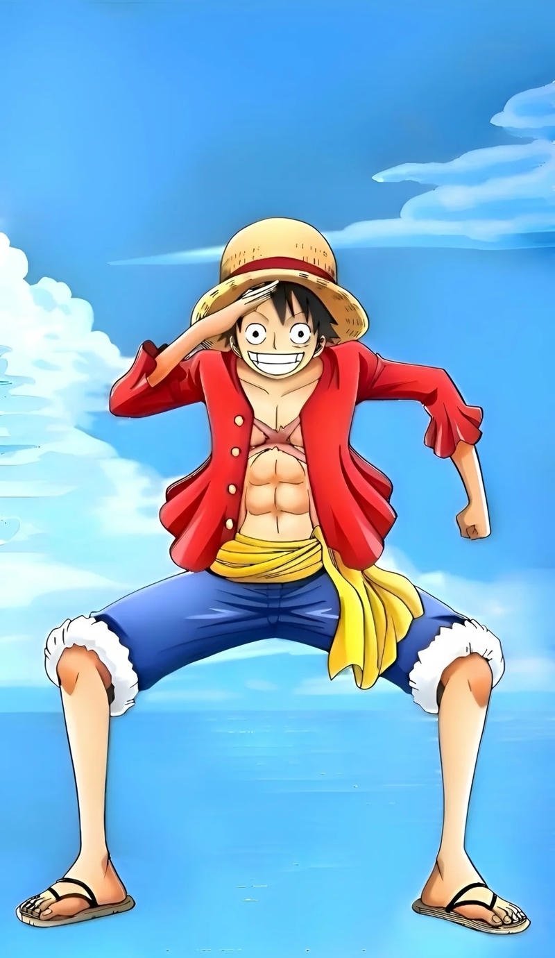 Tải ảnh Luffy cực ngầu Gear 5 với màu sắc nổi bật