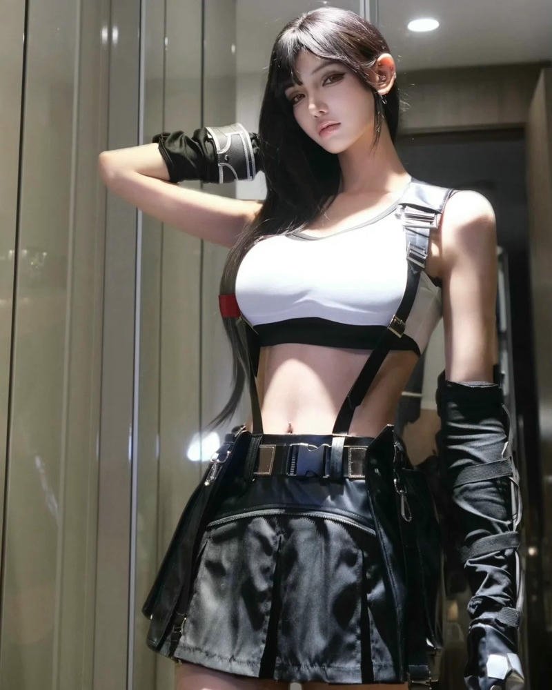 Tạo hình Tifa nổi bật với phong cách năng động rõ nét