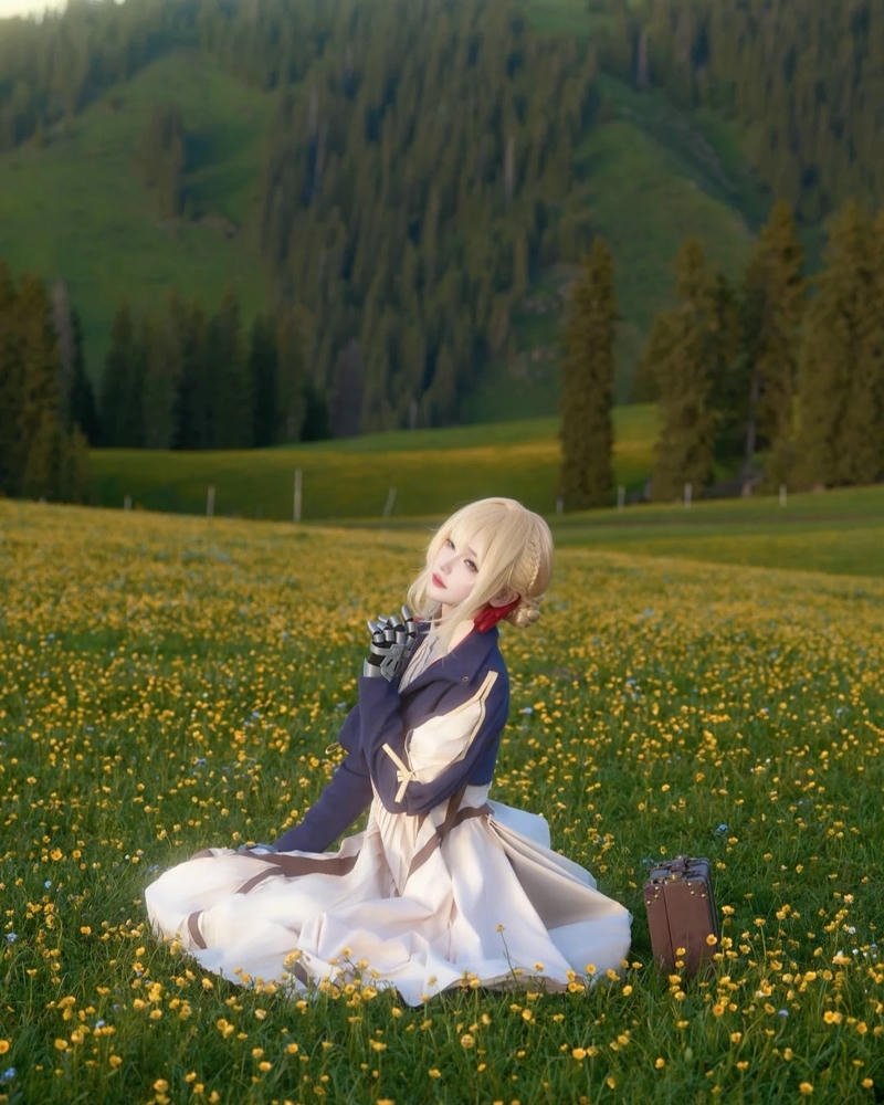 Tạo hình Violet Evergarden thể hiện khí chất nhẹ nhàng